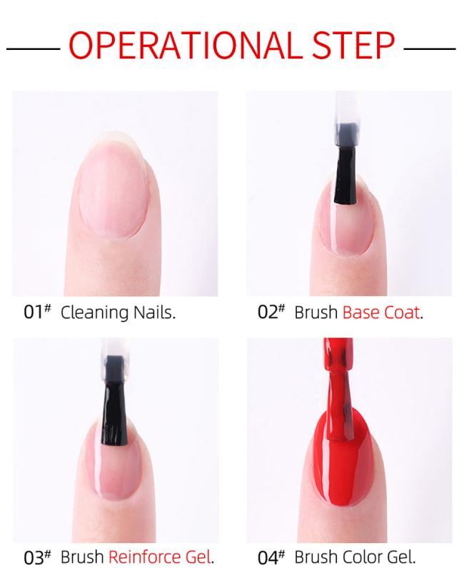 High Shine Diamond Top Coat Base Coat Matte Top Gel Nail Polish No Wipe Top Coat