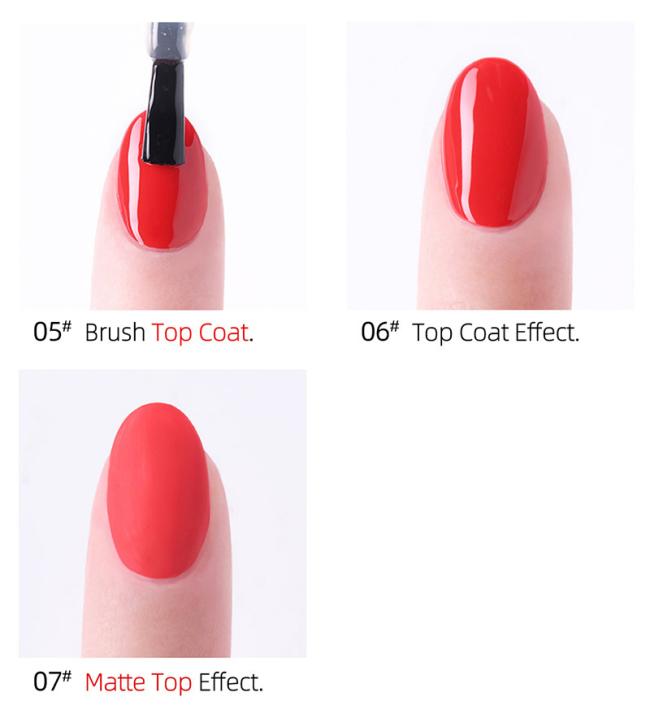 High Shine Diamond Top Coat Base Coat Matte Top Gel Nail Polish No Wipe Top Coat