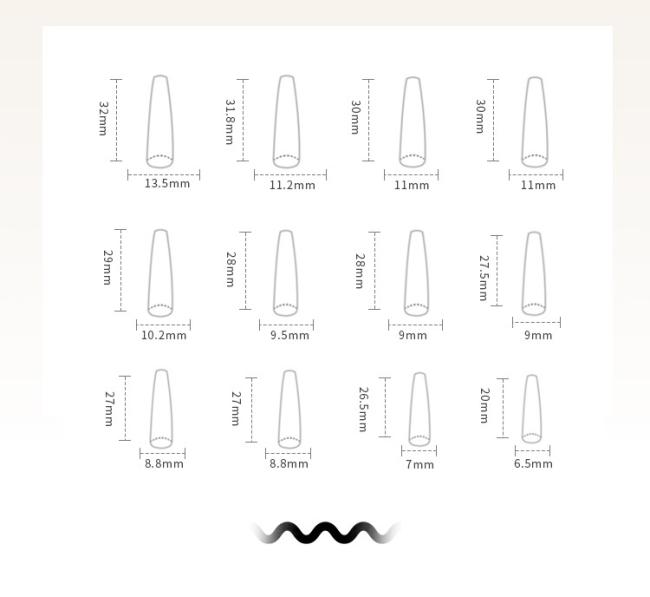 New style OEM Wholesale Black and white heart Style Nail Tip Flash Ins Style Artificial Fingernails