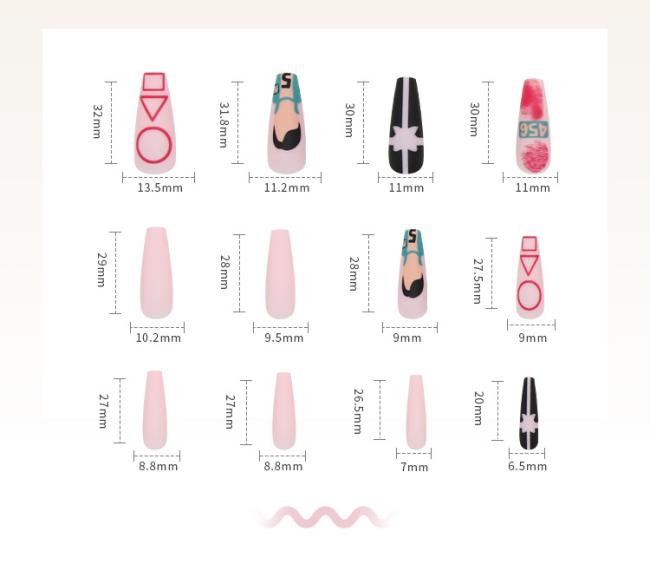 New style OEM Wholesale digital game Korean Style Nail Tip Flash Ins Style Artificial Fingernails