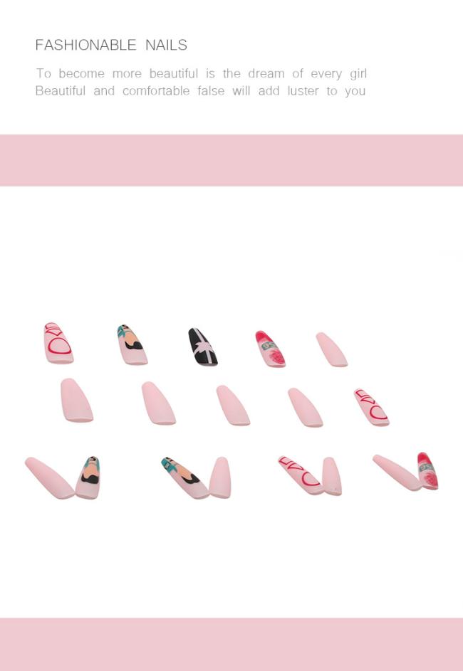 New style OEM Wholesale digital game Korean Style Nail Tip Flash Ins Style Artificial Fingernails