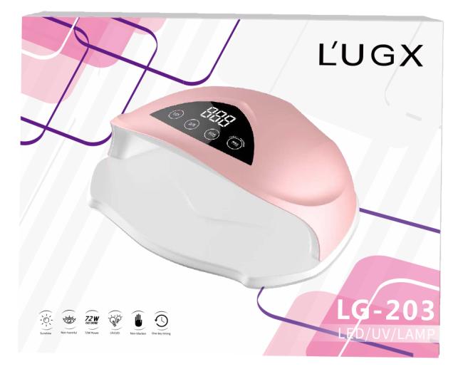 L'UGX LG-203 High Power 72W UV LED Nail Lamp, Gel nail Dryer Nail Lamp, nail lamps for gel polish