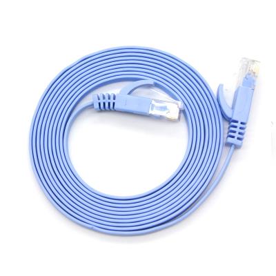 China Cordón de remiendo plano de alta calidad del cable de UTP Cat5 del cable de la red de Ethernet del cordón de remiendo de Cat5E Cat6 Rj45 en venta