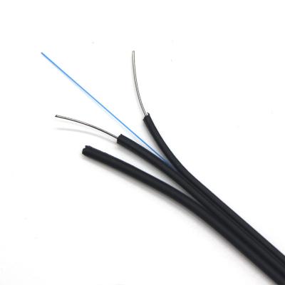 China GJYXFCH Single Mode OS2 1 Core FTTH Outdoor Drop Cable Flat Fiber Optic for sale