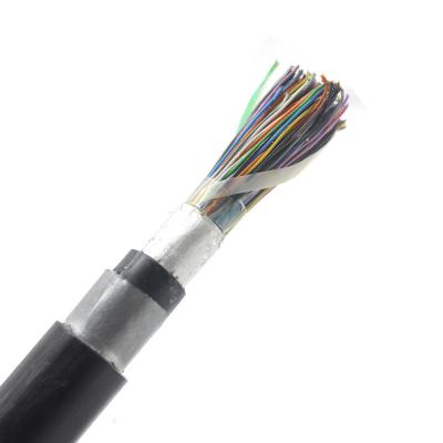 China Outdoor CAT3 Telephone Cable 20 Pair 30 Pair 50 Pair Drop Wire Cable HDPE Insulation for sale