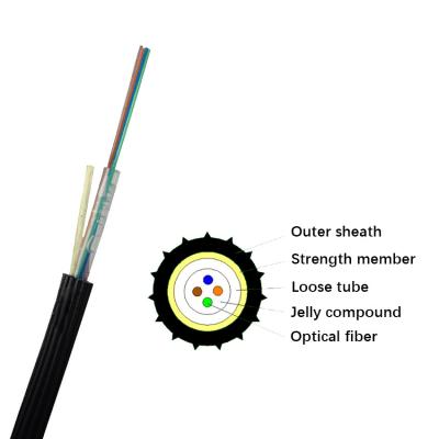 China Uni Tube Air Blown Micro Cable GCYFXTY 4 8 12 24core Outdoor Fiber Optic Cable for sale