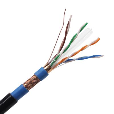 China El cable impermeable 1000mhz 23AWG de Ethernet Cat6 protegió resistencia ULTRAVIOLETA al aire libre en venta