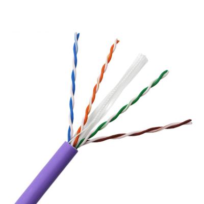 Chine OIN RoHS de la CE de veste du câble Ethernet LSZH d'UTP CAT6 de PE de code couleurs a approuvé à vendre