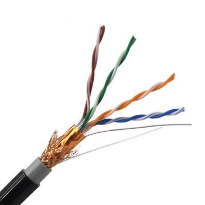 China Cable de Ethernet ULTRAVIOLETA de la resistencia Cat5e Utp de Cat5 SFTP 24awg los 305M el 1000ft en venta