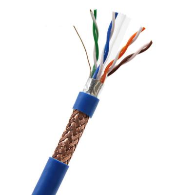 China 305m 23awg CAT6 Ethernet Cable Bare Copper Shielded Network Cable 1000ft for sale