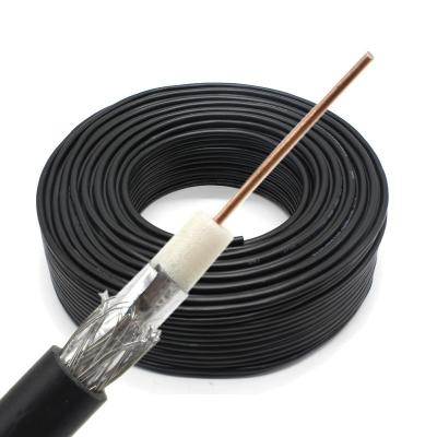 China 75 conductor de cobre de pequeñas pérdidas 100% del cable coaxial del ohmio RG59 RG6 los 300m un rollo en venta
