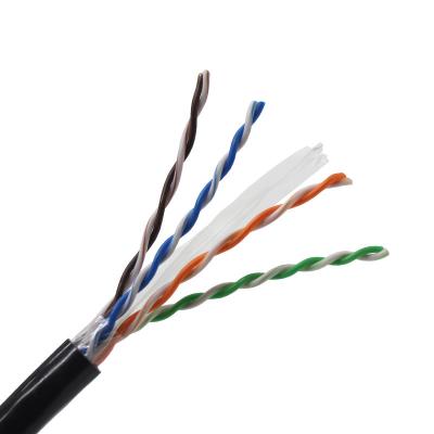 China Cat6e CAT6 Ethernet Cable Outdoor 305 Meter 4 Pair Single PE Jacket for sale