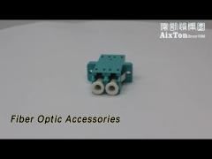 Duplex Fiber Optic Accessories Coupler SC APC SM SX With Flange