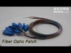 Einfache Optikfaser Parche Schnur Pigtail SC APC Multimodo