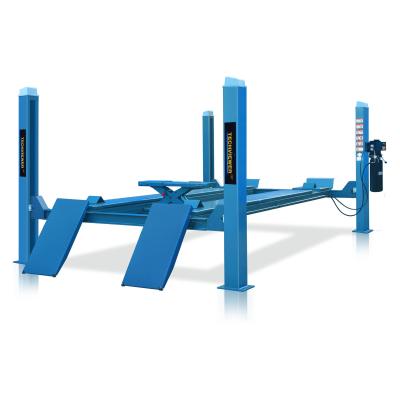 China Heavy Duty Hydraulic Vehicle Lift For Garage 380v Four Post Alignment Lift 4T for sale