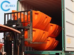 China Pontons Dredging Pipe Floats Supplier HDPE Collars In Marine River Heavy Duty for sale
