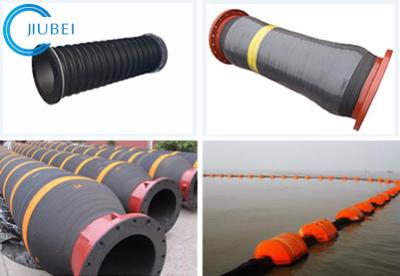 China Flexible Dredging Hose Dredger Discharge Sand Mud Hydraulic Rubber Hose 10inch 11.8M for sale