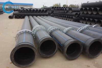 Chine Connection Steel Flanges HDPE Slurry Pipe With Pressure 0.4 - 2.0Mpa à vendre