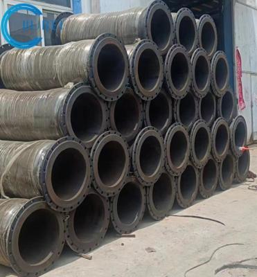 China High Flexible Dredging Rubber Hose 50 Ft Length For Sand And Mining Tailings Discharging for sale