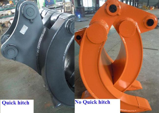 High Performance Mechanical Grapples For Excavators Quick Hitch Joint