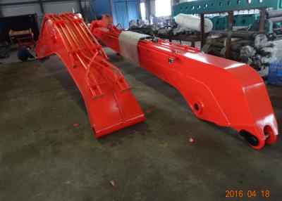 China 18 M Doosan DX300 Excavator Long Reach Boom With 0.5 Cum Bucket / Auxiliary Pipe for sale