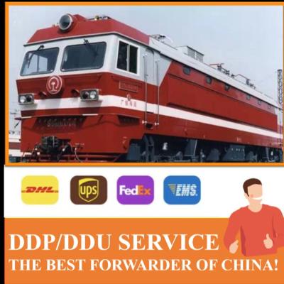 Chine China to France Italy Germany train DDP door-to-door transport à vendre