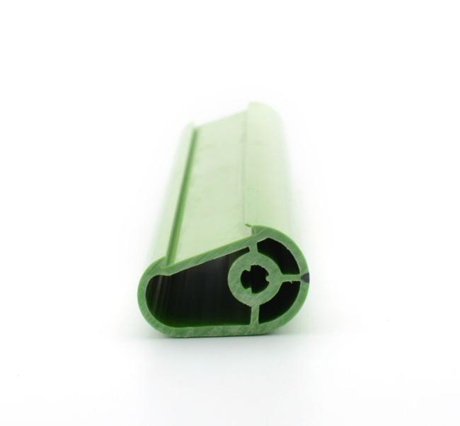 Hard PVC Profiles Plastic Shopping Cart Handle Customized Plastic Pipe