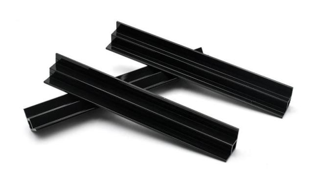 PVC Plastic Profile Black Geometric Profile Fish Tank Accessories