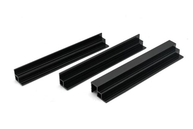 PVC Plastic Profile Black Geometric Profile Fish Tank Accessories