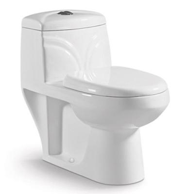 China Bathroom Sanitary Ware Ceramic Washdown One piece Toilet with 10cm/4inch diameter outlet K for sale