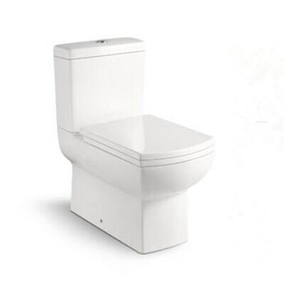 China SanitaryWare Ceramic WC with 10cm/4inch diameter outlet Bathroom Washdown Two-piece Toilet for sale