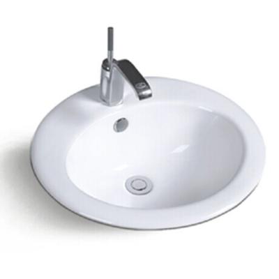 China Fixing Above Counter Sanitary Ware Ceramic Sinks Bathroom Under Counter Hand wash Basin for sale