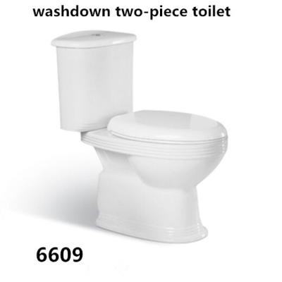 China Bathroom Floor Mounted S-trap 300mm Roughing-in Washdown Two-piece Toilet for sale