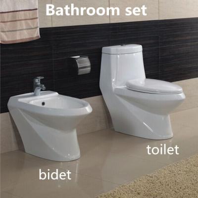 China Hot sale Elegent Sanitary Ware Ceramic Bathroom Sets Washdown One piece Toilet with Bidet for sale