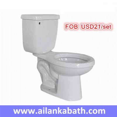 China hot sales promotion cheaper price 2 piece toilet S-trap 300mm roughing-in bathroom siphonic toilet for sale