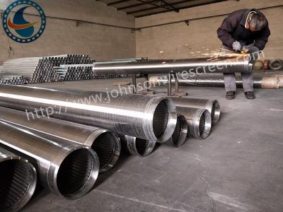 China Energy Saving Vee Wire Wrapped Screen Cylindrical Screen For Sand Control for sale