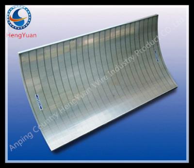China Filtro inoxidable curvado del panel del alambre de la cuña para el filtro líquido de la corriente en venta
