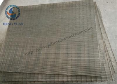 China Low Carbon Steel Woun Wedge Wire Screen Panels For Coal Washer 1219 Mm Length for sale