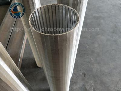 China 100 μm Rewind Industrial Wedge Wire Screen , From Inside To Outside Filter Type for sale