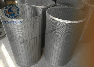 China 304 SS Johnson Wedge Wire Screen  Groundwater Wells V Shape For Drum FIlter for sale