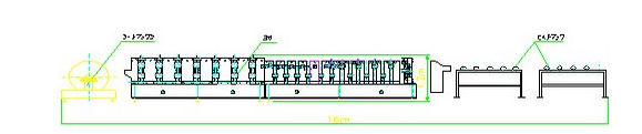 7.5Kw Tile Roof Ridge Cap Roll Forming Machine 0.3mm - 0.7mm for Steel Prefab House