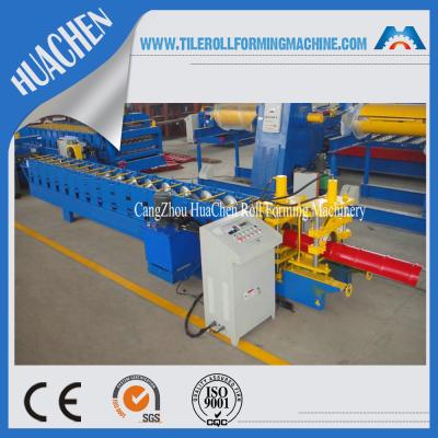 China Color Steel Glazed Ridge Cap Roll Forming Machine with PLC Computer Control to Europe for sale