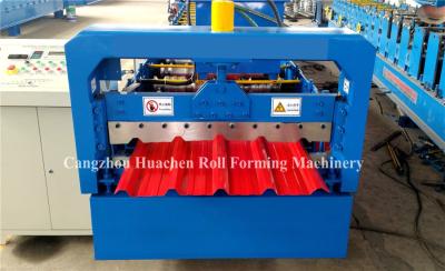 China 5.5Kw Metal Roofing Sheet Roll Forming Machine Electric Control Standing Seam for sale