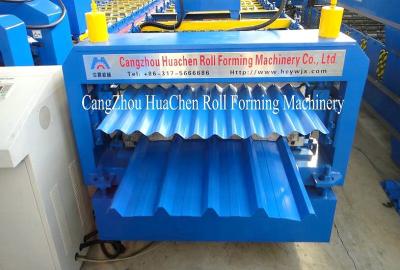 Chine le petit pain ondulé hydraulique de la feuille 5.5KW formant la machine, les tuiles vitrées roulent formant des machines à vendre