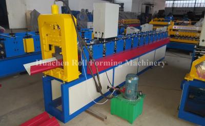 China Automatic Metal Ridge Cap Machine , 3 Phase Cold Roll Forming Equipment ISO for sale