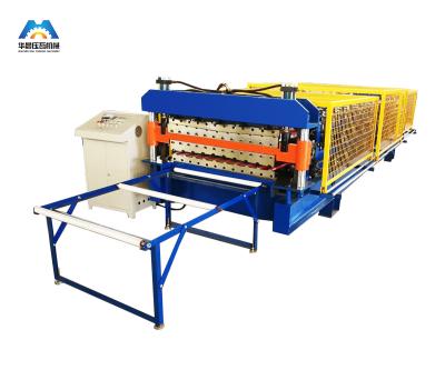 China Double Layer Color Sheet Metal Roll Forming Machines Sheet Width 1250mm for sale