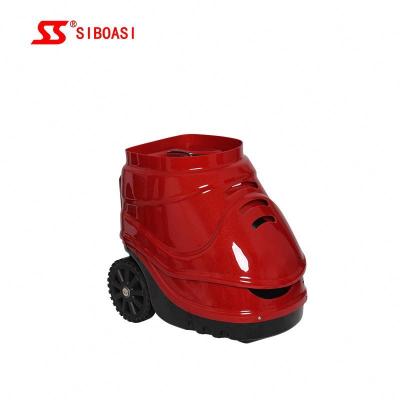 Portable Electric Tennis Ball Machine Vertical And Horizontal Elevation