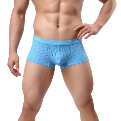 China Breathable Mesh Seamless Boxer Briefs Sexy Customized Men'S Boxers Underwear for sale