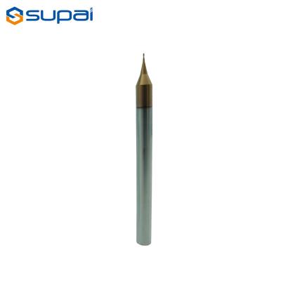 China High Hardness Micro Carbide Roughing End Mills 0.5mm AlTiN Coating for sale