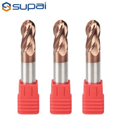 China 1 - 20 Mm Dia Carbide Ball End Mill / Ball Nose Cutter For Processing Alloy for sale